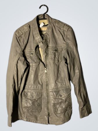 Veste en simili cuir grise MAURITIUS