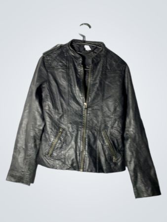 Black Faux Leather Jacket