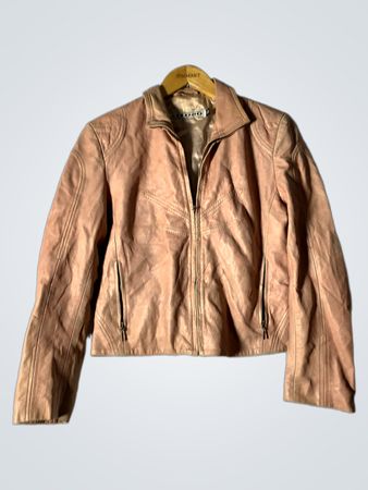 020 Pink Leather Jacket