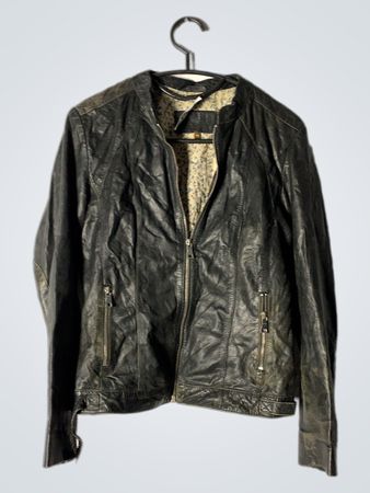 Diesel Schwarze Lederjacke
