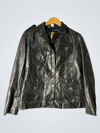 AVIATRIX Black Leather Jacket