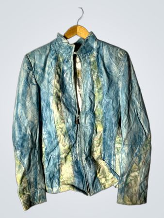Imperio Blue and Green Patterned Jacket
