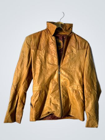 Schwarze Schaflederjacke