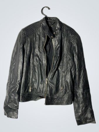 Xanaka Black Leather Jacket