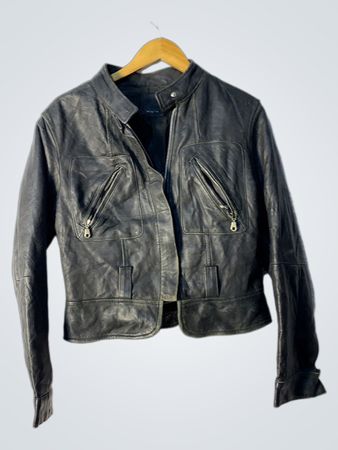 Engine Black Leather Jacket