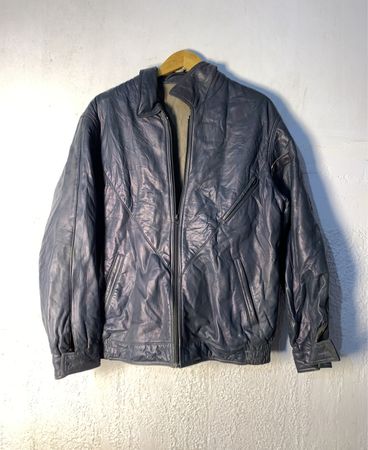 Blue Leather Jacket