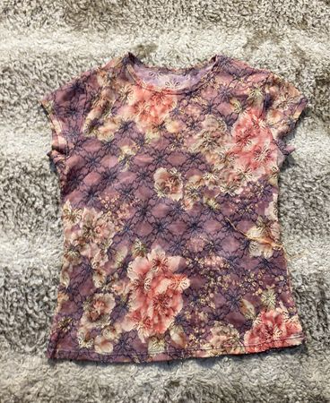 Blumenmuster T-Shirt