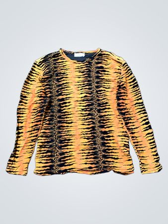 Celine Paris Langarm-Tigerprint-Oberteil