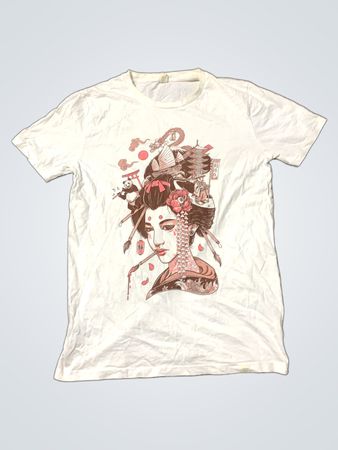 Wituka White Geisha Graphic T-Shirt