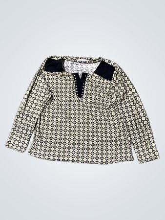 Via Mode Damen Langarmshirt mit Druck