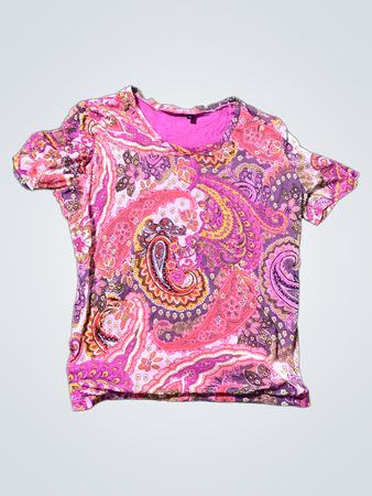 Paisley-Print-T-Shirt