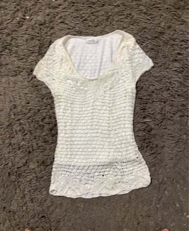 Wallis Petite Weißer Strickoberteil