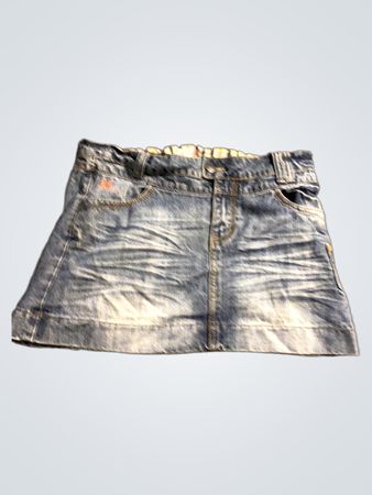 Outfit Fashion Denim-Minirock