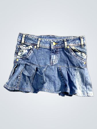 Jeans Faltenrock