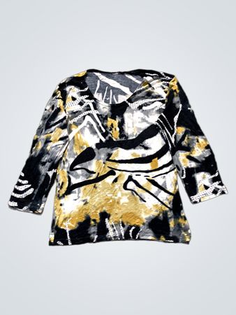 Abstract Print Langarmoberteil