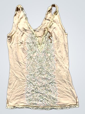 SCHUMACHER Damen Tanktop mit Spitzenbesatz