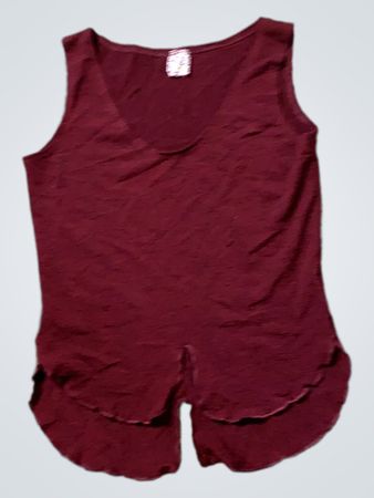 Lulish Ärmelloses Bordeaux Top