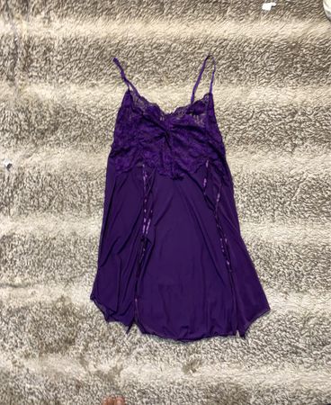 Lila Spitzen-Babydoll-Lingerie