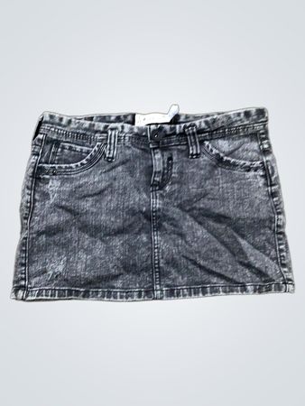 enet Jeans Acid Wash Denim Minirock