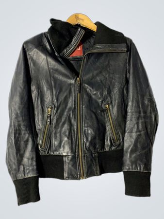Bruno Z Zaragoza Black Leather Jacket