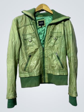 Bershka Leder Bomberjacke