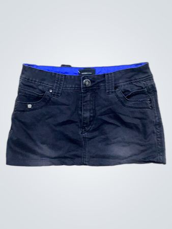 GEISHA DENIM Schwarzer Minirock XS