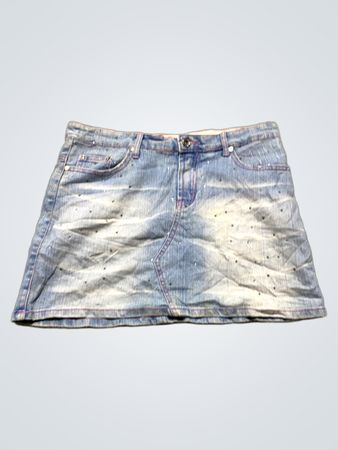 Blu Deise Damen Jeansrock mit Strass