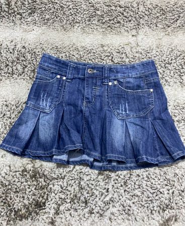 GUMMI Girls Denim Faltenrock