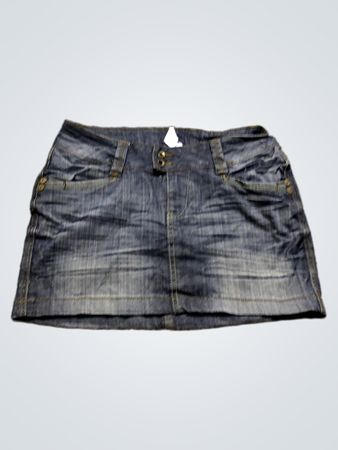 Blauer Denim-Minirock