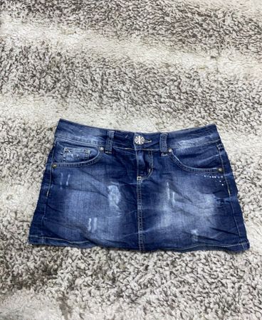 Blauer Denimrock