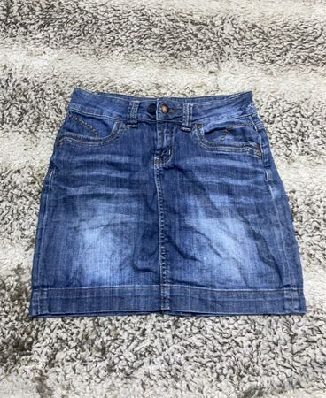 Blauer Denim-Rock