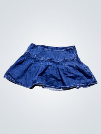 American Eagle Denim Faltener Minirock