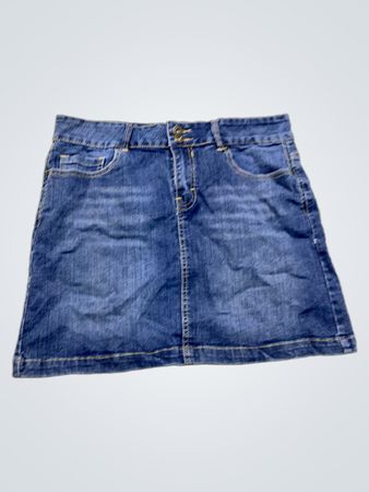 Blauer Denim-Rock