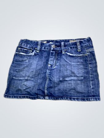 SG DENIM Blauer Denim Minirock