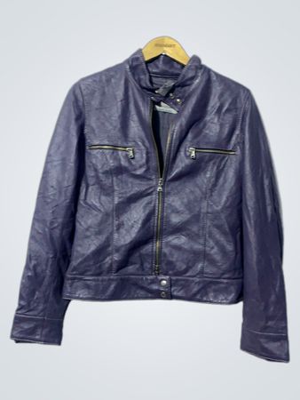 Mario Musardi Purple Leather Jacket