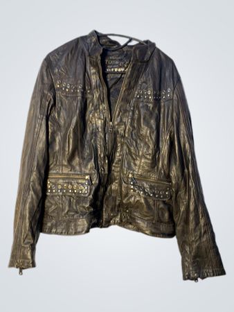 MILESTONE Leather Jacket with Studs
