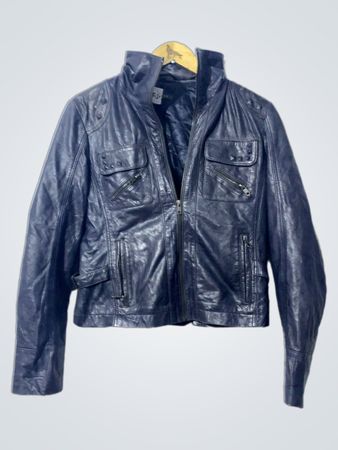 LES BLEUS Leather Jacket