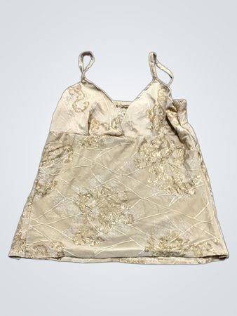 Goldenes Blumenmuster-Camisole