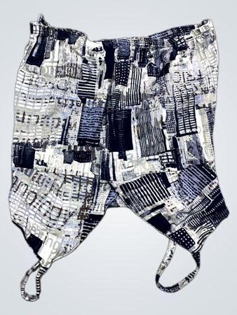 Bedruckte Shorts mit Bindebändern
