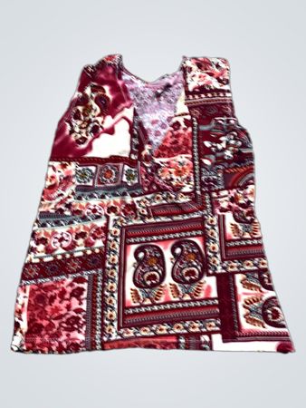 Rot-weiß gemustertes Tanktop