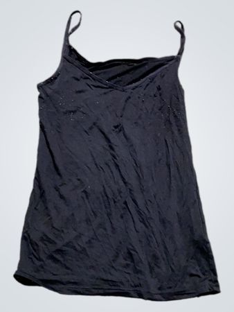 Schwarzes Spaghetti-Top
