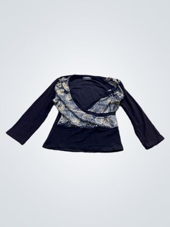 Sophyline Paris Damen Langarm Wickeloberteil