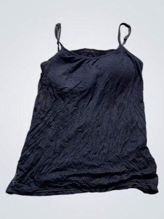 Schwarzes Spaghetti-Träger-Cami