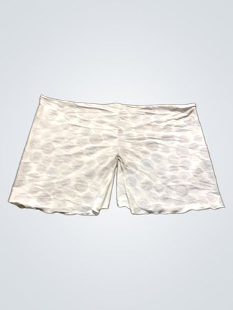 Weiß gemusterte Shorts