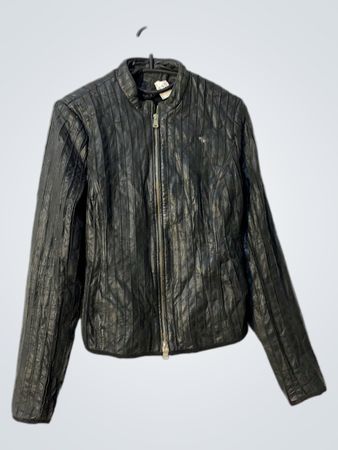 Veste en simili cuir noir