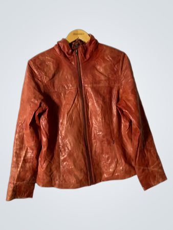 MCM Red Leather Jacket