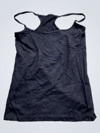 Schwarzes Racerback-Top