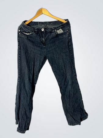 Blaue Denim-Jeans