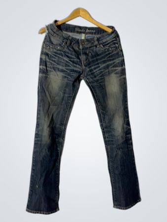 Modo Jeans Damen Blaue Denim Jeans