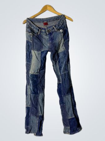 Patchwork Denim Jeans